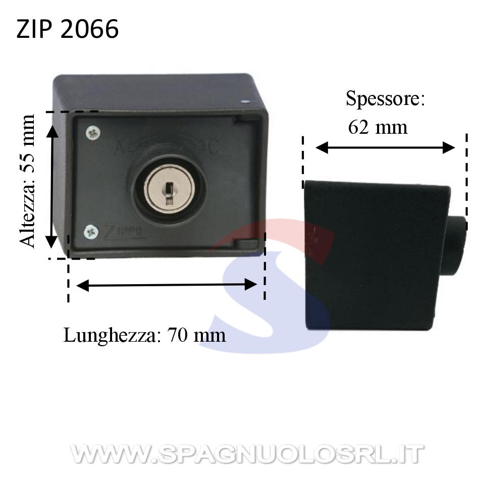 Selettore apri/chiudi per esterno con serratura - ZIPPO 2066