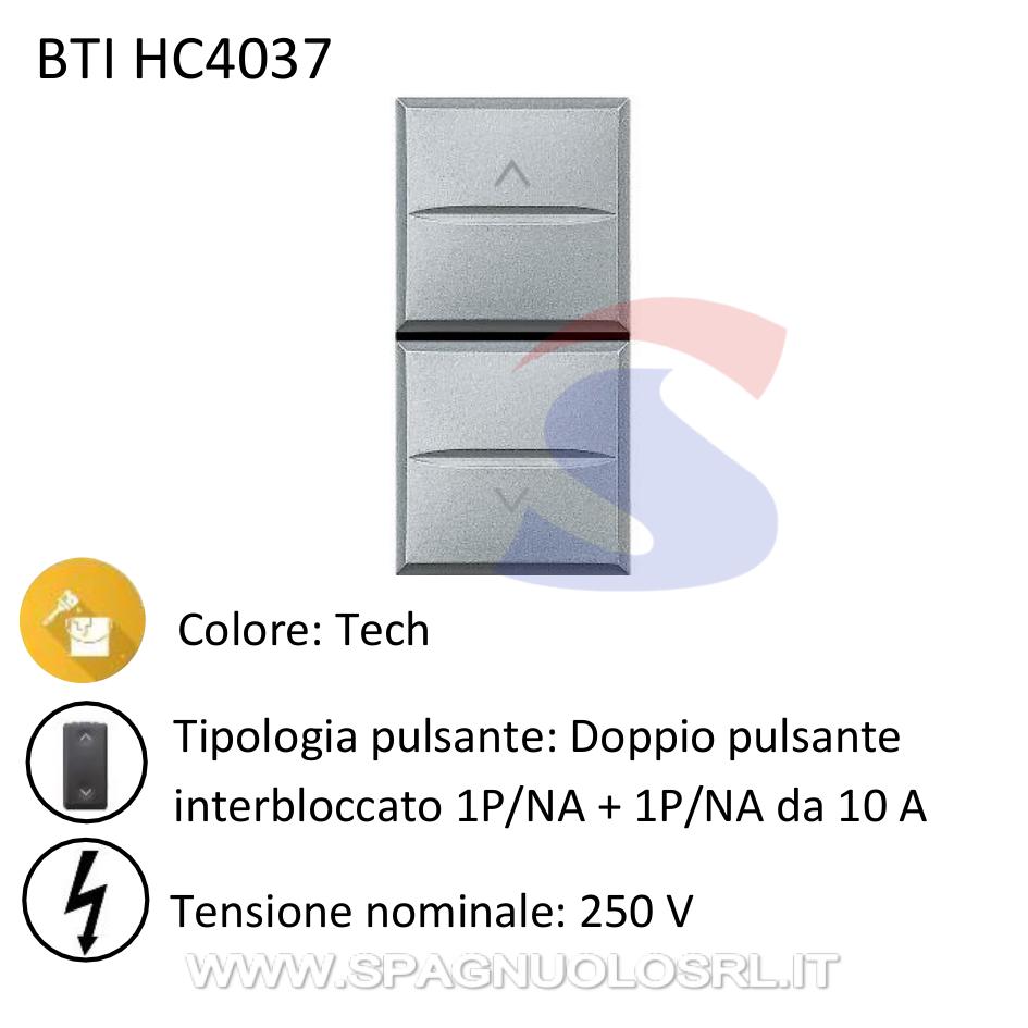 Doppio pulsante interbloccato da 10 A serie "Axolute", Tech - BTICINO HC4037
