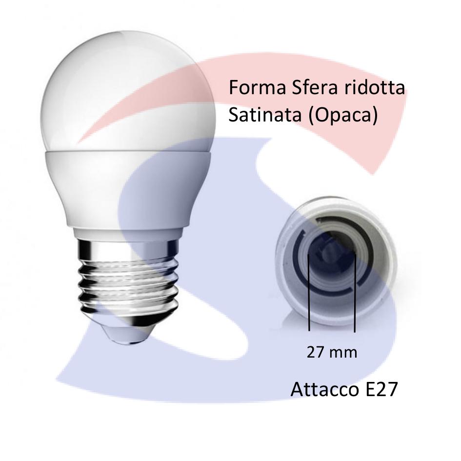 Lampadina LED E27 5,5 W Sfera Ridotta 6.400 K - VTAC 7409