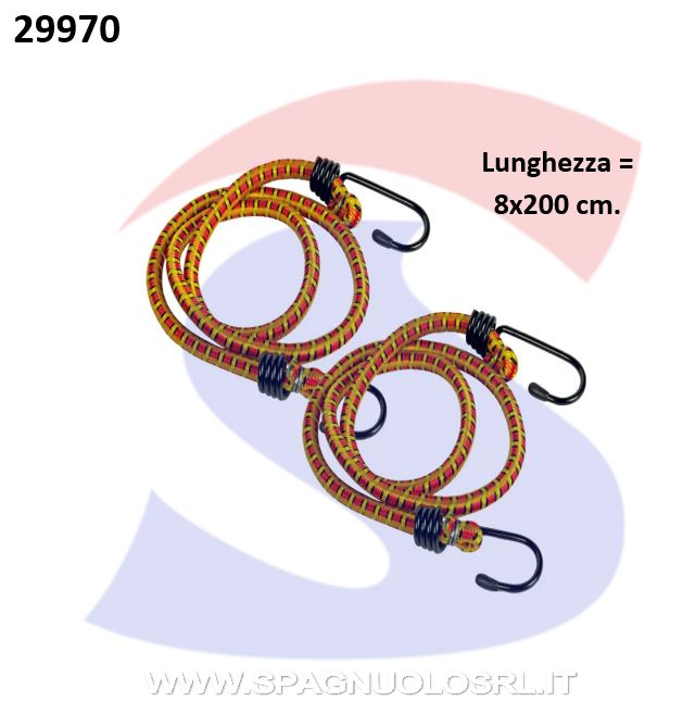 FUNE ELESTICA LEGABAGAGLI CON GANCI MAURER - MAU 85988