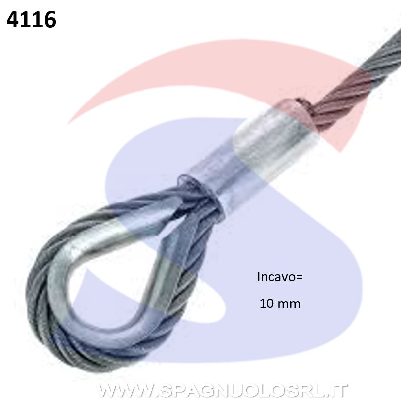REDANCIA PER FUNE ZINCATAINCAVO 10 MM - DE SANTIS 86228
