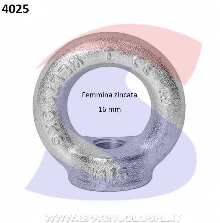 GOLFARE FEMMINA ZINCATO 16 MM - MAU 14515
