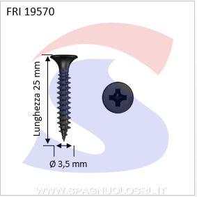 VITI AUTOF.3,5X25 X CARONGESSONERA - FRIULSIDER 19570