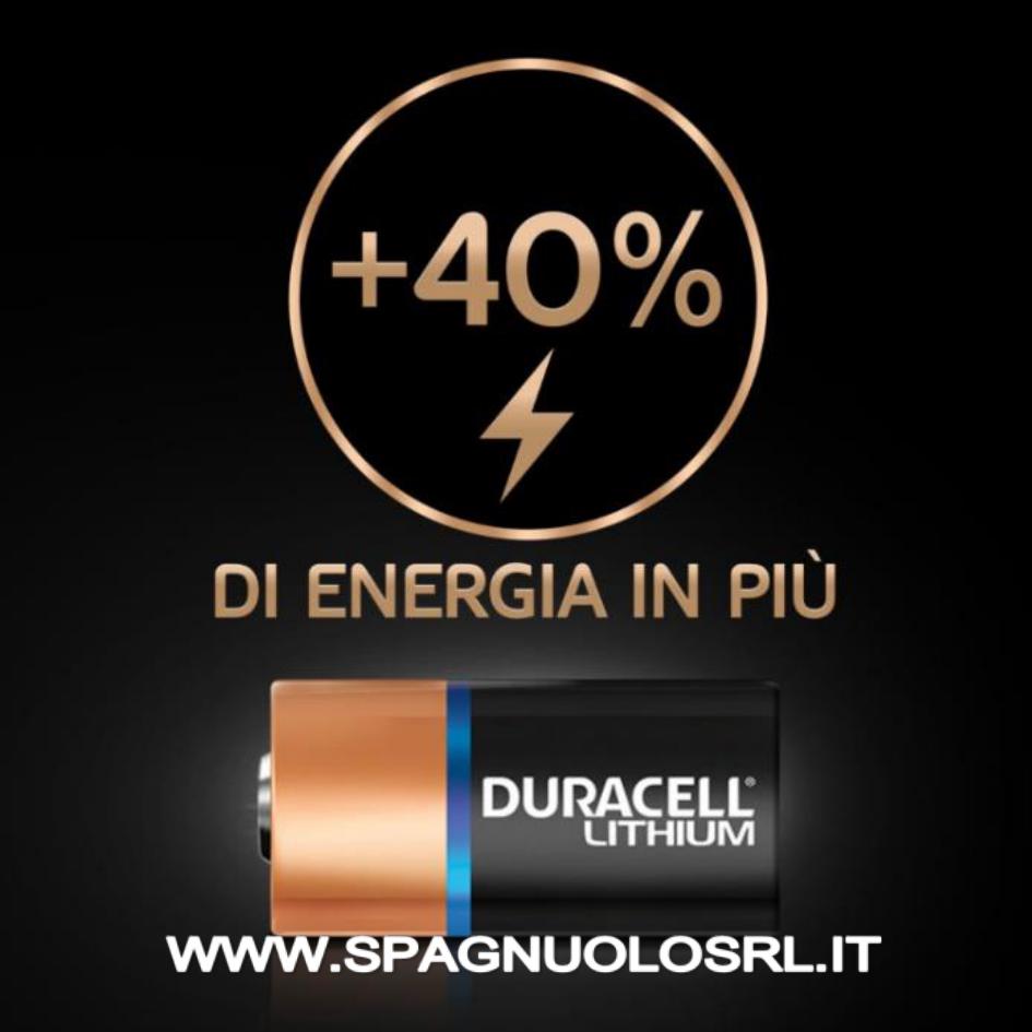 Batterie al litio ad alta potenza 123 da 3V - DURACELL 123