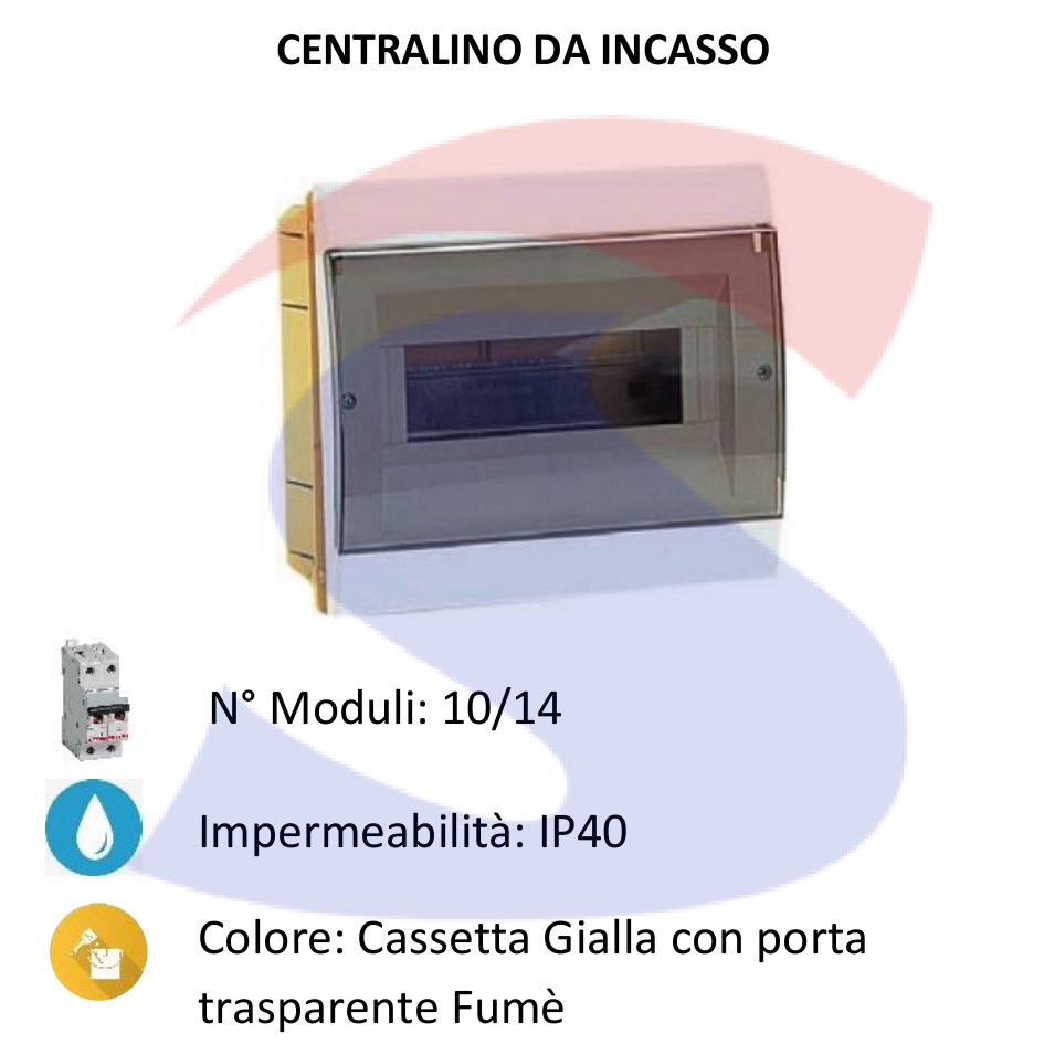 Centralino modulare da incasso 300x200x22 10/14 moduli - MARLANVIL 970.12.B