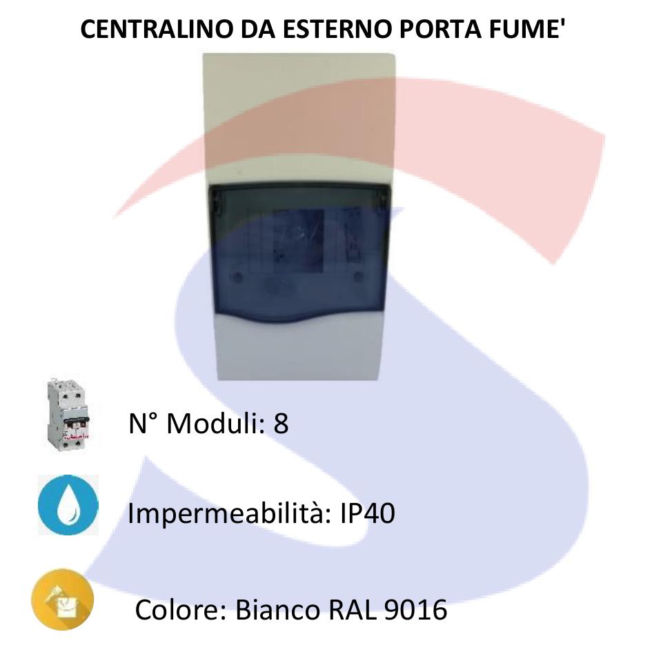 Centralino modulare da esterno 184x210x100 mm 8 moduli - AEG SGH-P08