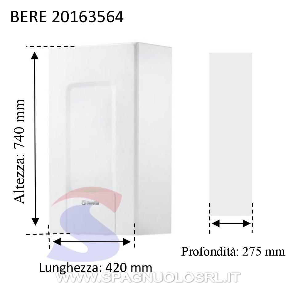 Caldaia murale a condensazione premiscelata combinata - BERETTA 20163564