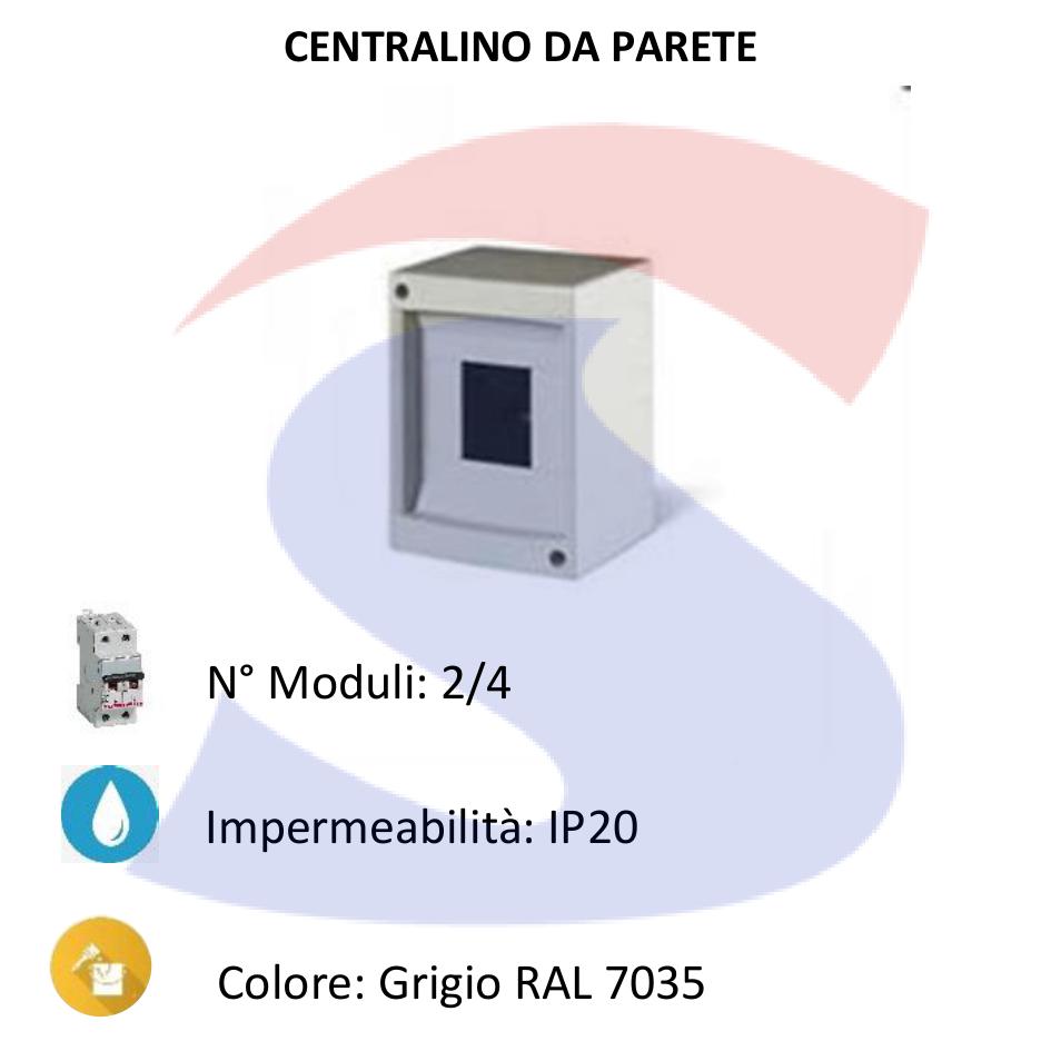 Centralino modulare da esterno 90X130x85 mm 2/3 moduli - FAEG 14012