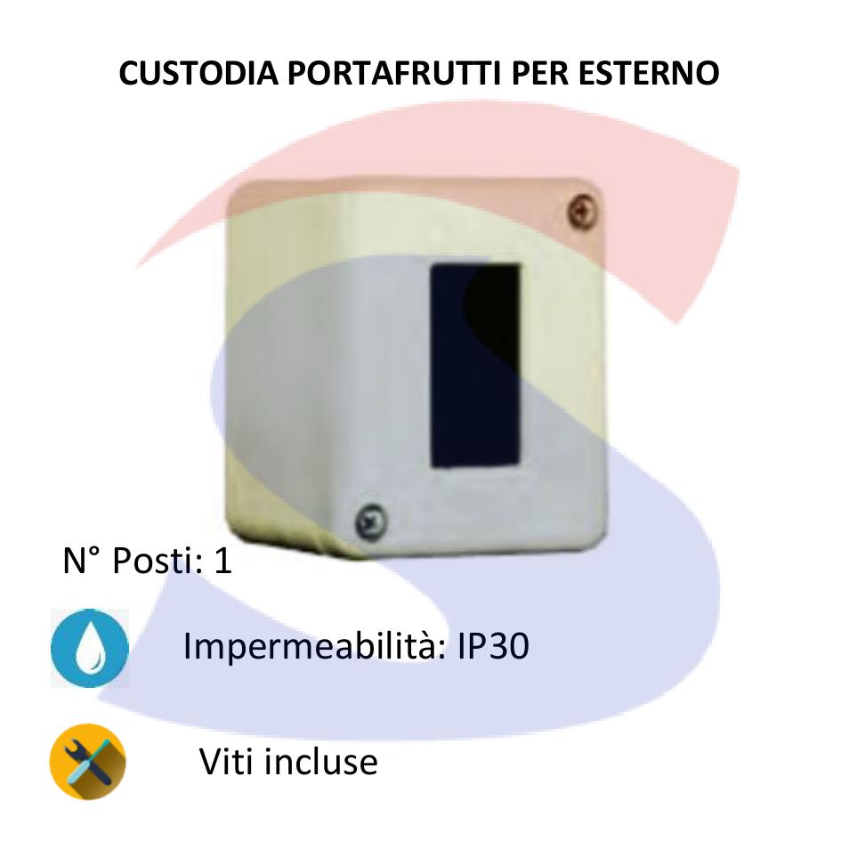 Cassetta portafrutti da esterno 50x45x65 mm 1 posto - MARLANVIL 1421
