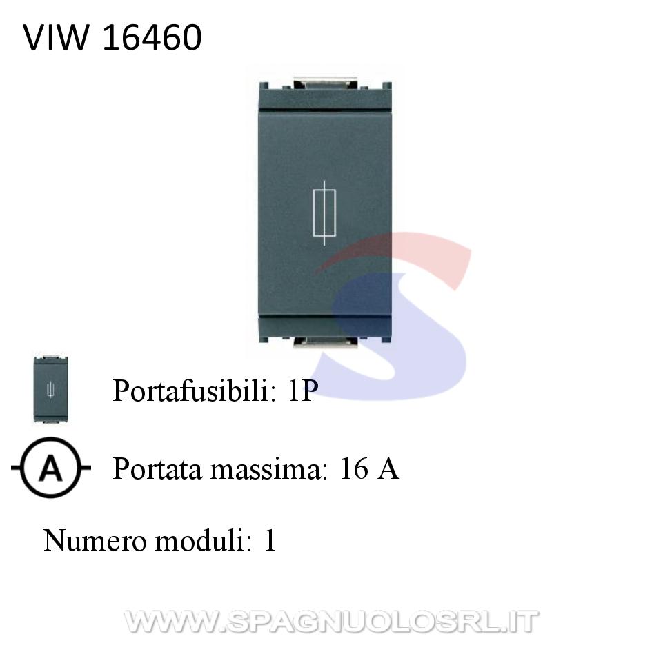 Portafusibile 1P 16 A 250 V serie Idea, Antracite - VIMAR 16460