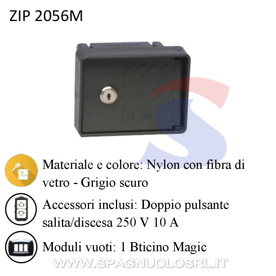 Scatola porta apparecchi con chiusino da incasso 2 posti - ZIPPO 2056M