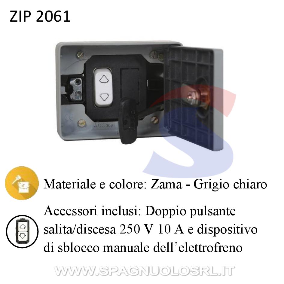 Selettore da incasso 2 posti con dispositivo di sblocco - ZIPPO 2061