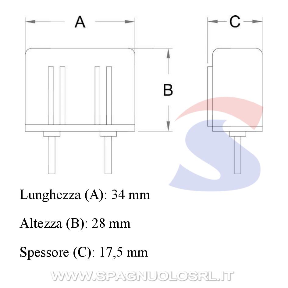 Condensatore per relè 250 V max 6 pulsanti luminosi - ZIPPO 2500