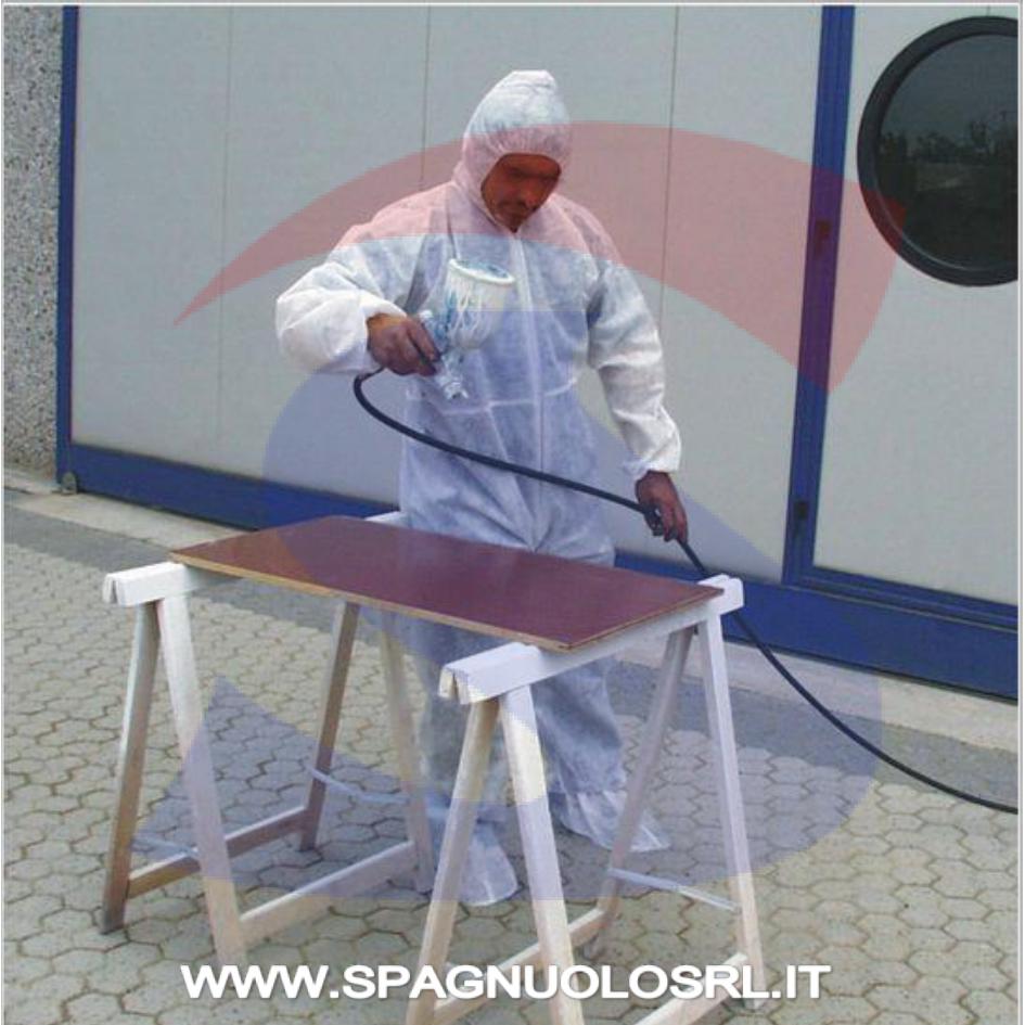 Tuta in TNT monouso bianca con cappuccio taglia L - EDIS 39244