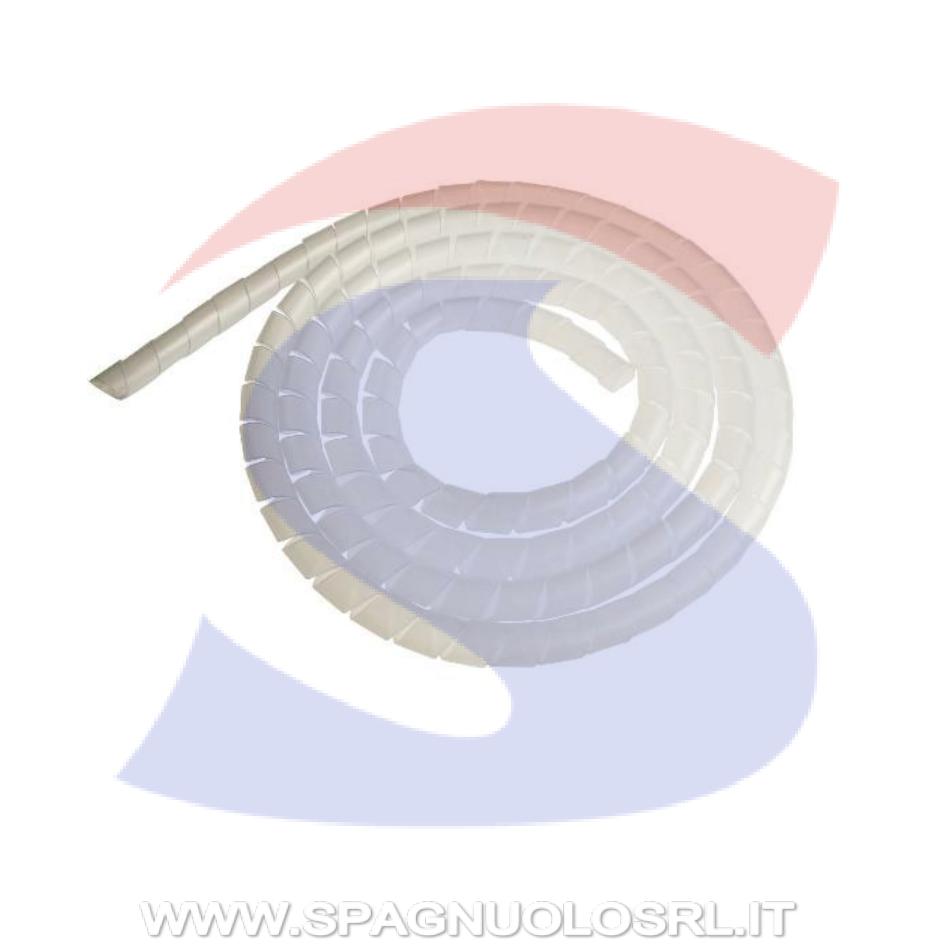 Spiralina (spiralite) avvolgente universale Ø 12 mm Bianca - BOCCHIOTTI B00984