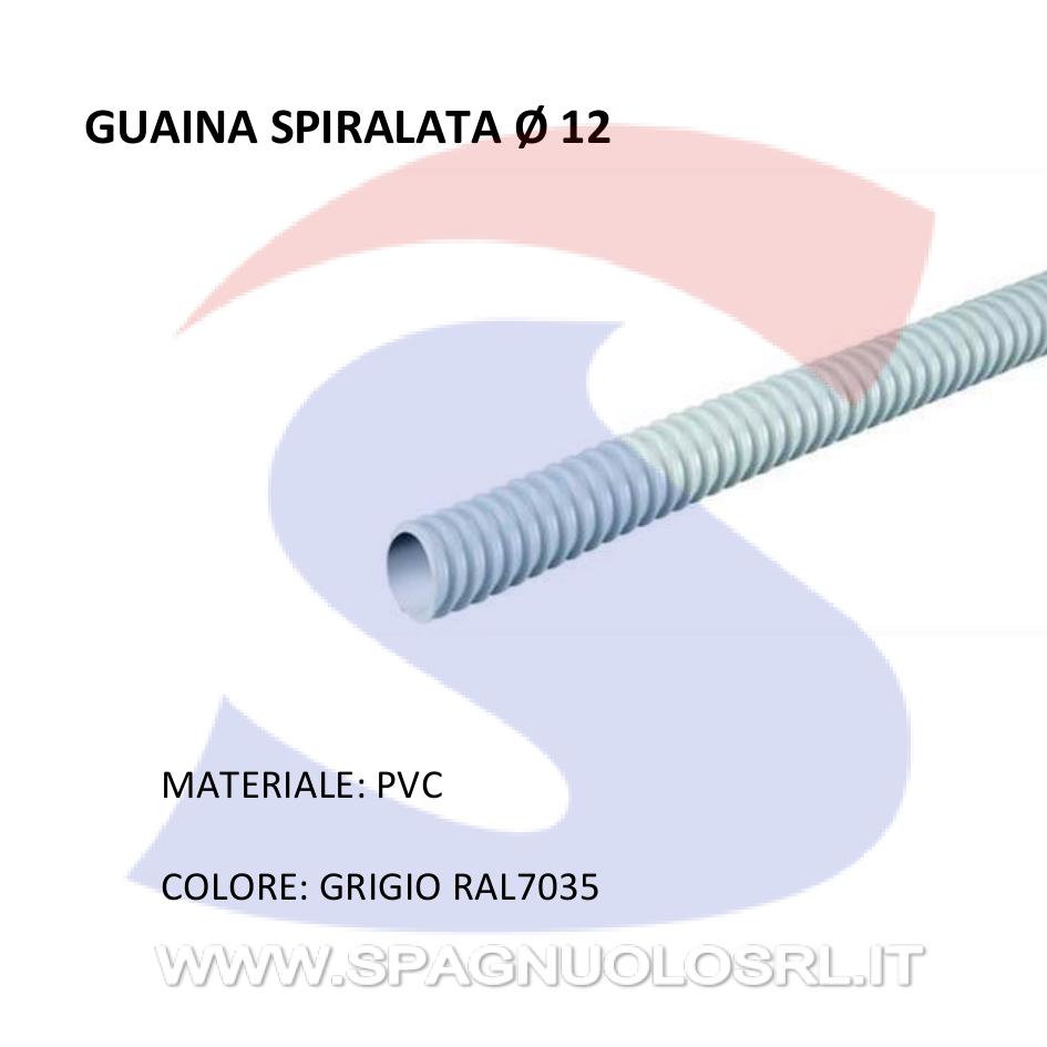 Guaina Spiralata diflex Ø 12 mm Grigio RAL7035 - GEWISS DX30012
