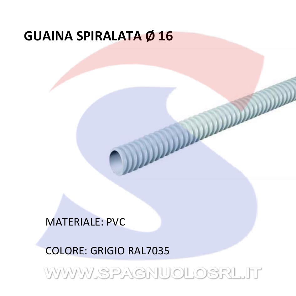 Guaina Spiralata diflex Ø 16 mm Grigio RAL7035 - GEWISS DX30016