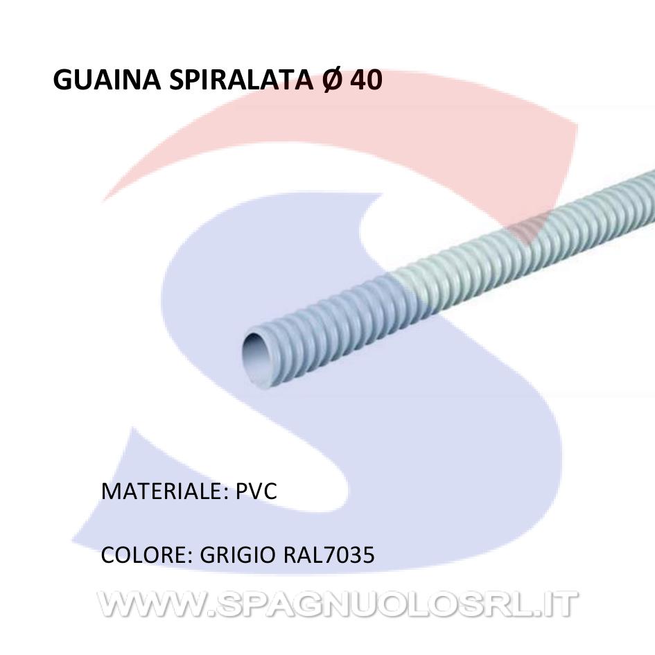 Guaina Spiralata diflex Ø 40 mm Grigio RAL7035 - GEWISS DX30040