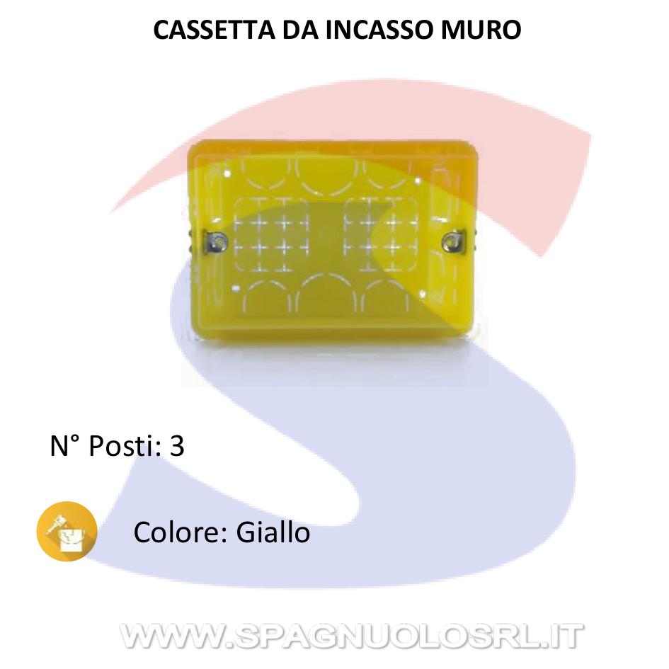 Cassetta portafrutti da incasso 108x74x53,5mm 3 posti - BTICINO 503E