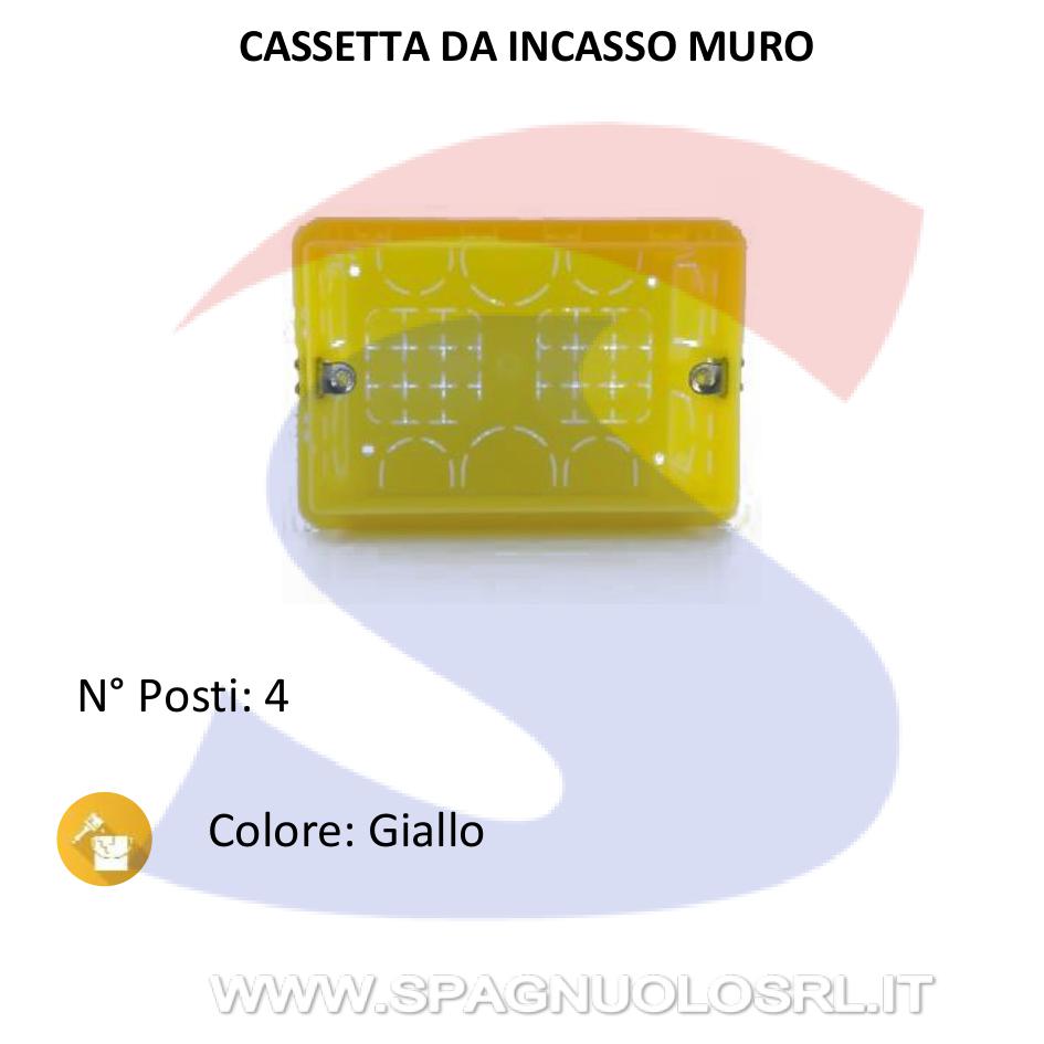 Cassetta portafrutti da incasso 135x74x53,5mm 4 posti - BTICINO 504E
