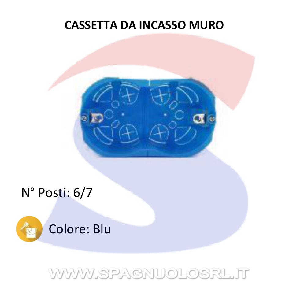 Cassetta portafrutti da incasso 108x118x51,5mm 6/7 posti - MASTER 00406