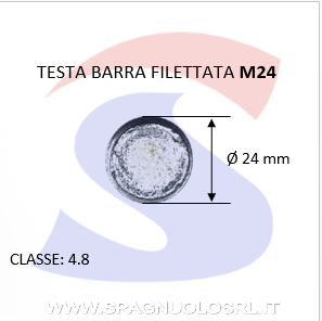 BARRA FILETTATA ZINC.1MT 24MMPASSO GROSSO 3 - MAU 91591
