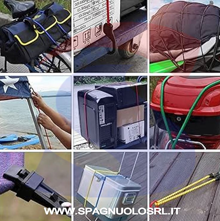 FUNE ELESTICA LEGABAGAGLI CON GANCI MAURER - MAU 85988