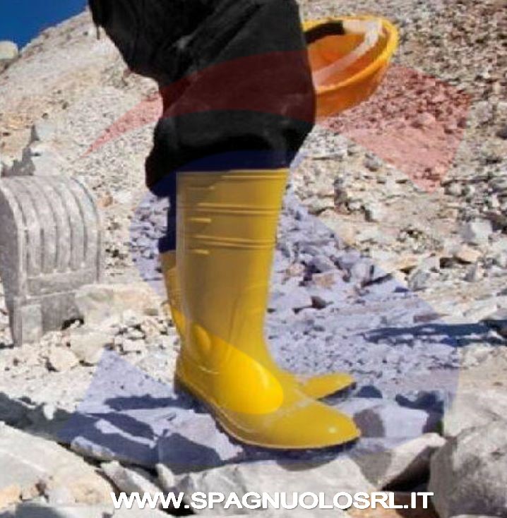 STIVALI IN PVC SICUREZZA N.44GIALLO - BRIXO 361750