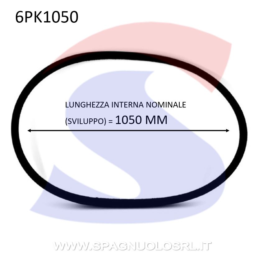 CINGHIA OPT 6PK1050 - OPTIBELT 6PK1050