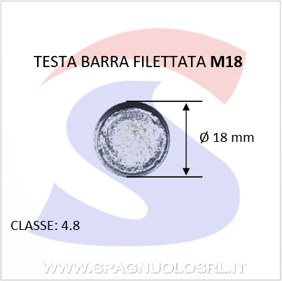 BARRA FILETTATA ZINC.1MT 18MMPASSO GROSSO 2,5 - MAU 91588