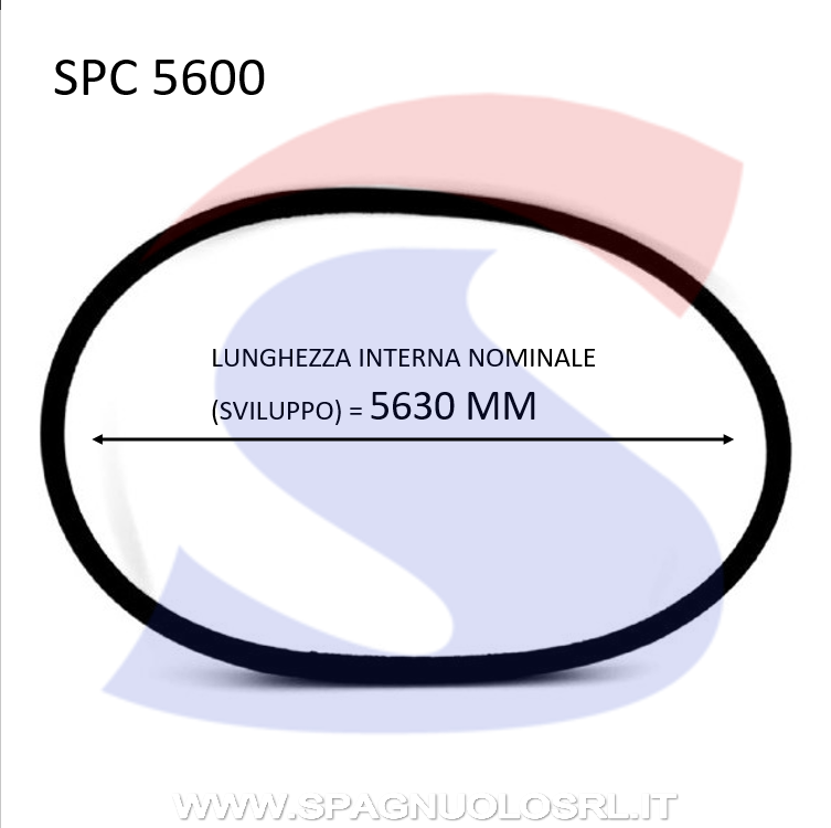Cinghia Trapezoidale Classica Sezione SPC 22X18X5630 - OPTIBELT SPC5600