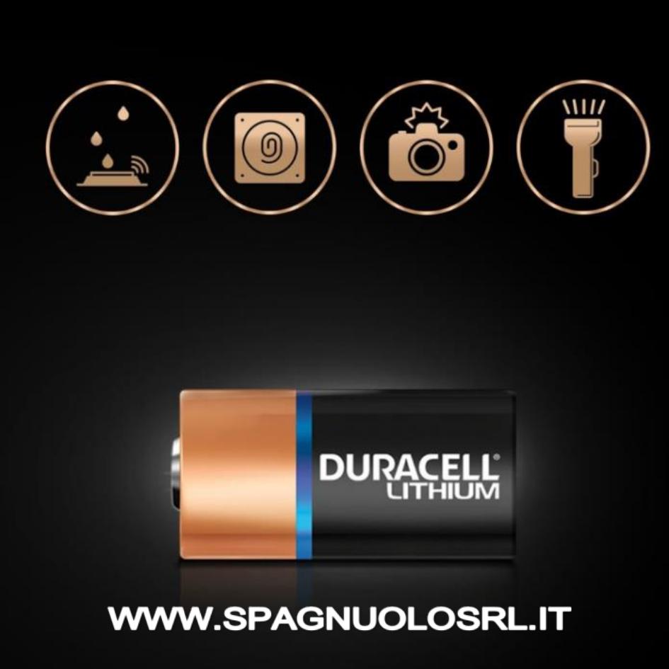 Batterie al litio ad alta potenza 123 da 3V - DURACELL 123