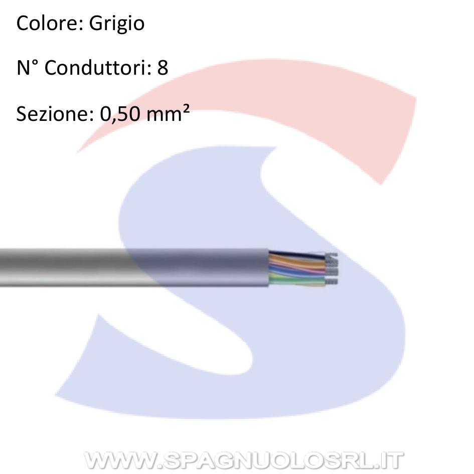 Cavo citofonico 8 x 0,50 mm ² - 9X9 CAVI CIT8F5/GUA