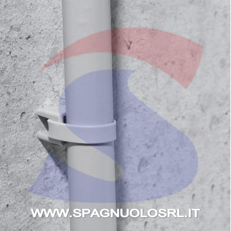Supporto a fascetta in polimero per tubo Ø 16/32 Grigio - FAEG 16064