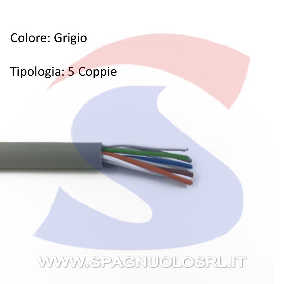 Cavo telefonico 5 coppie da 0,60 mm² - 9X9 CAVI TELTRRSC