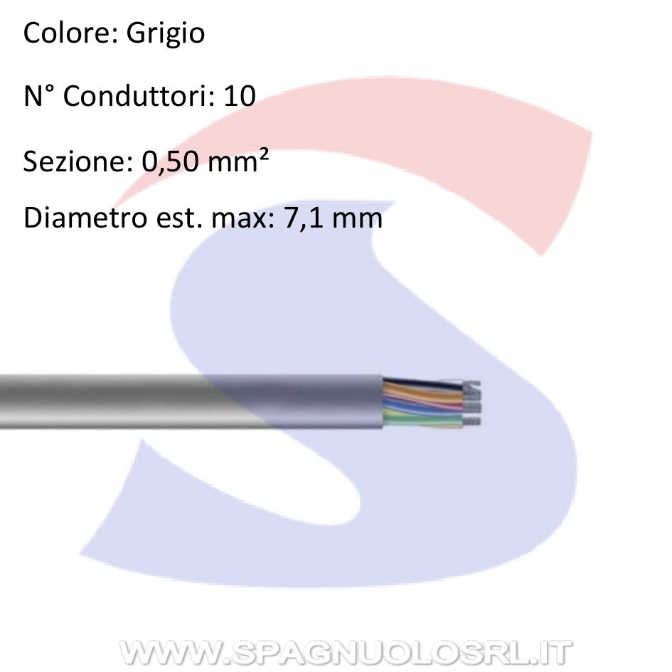 Cavo citofonico 10 x 0,50 mm ² - 9X9 CAVI CIT10FGUA