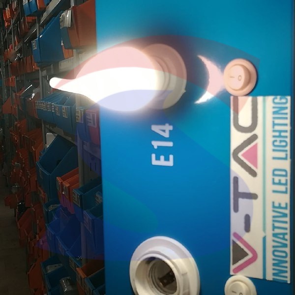 Lampadina LED Chip Samsung E14 5,5 W Colpo di Vento 6400K - VTAC 119