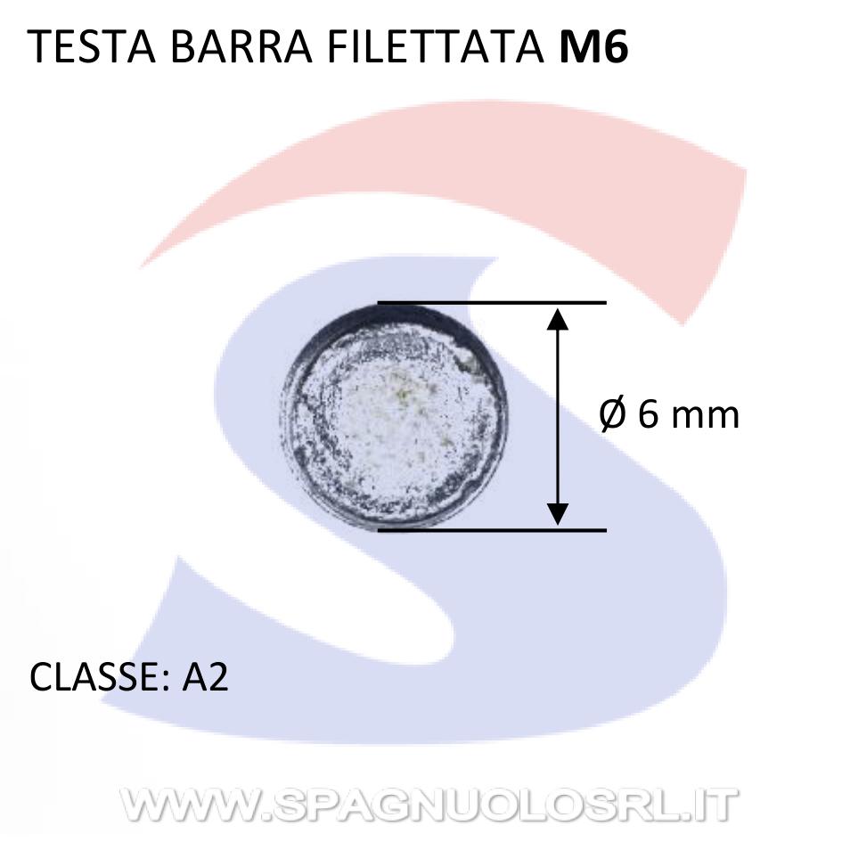 Barra Filettata Inox M6 da 1 mt - INOX 976-2-6