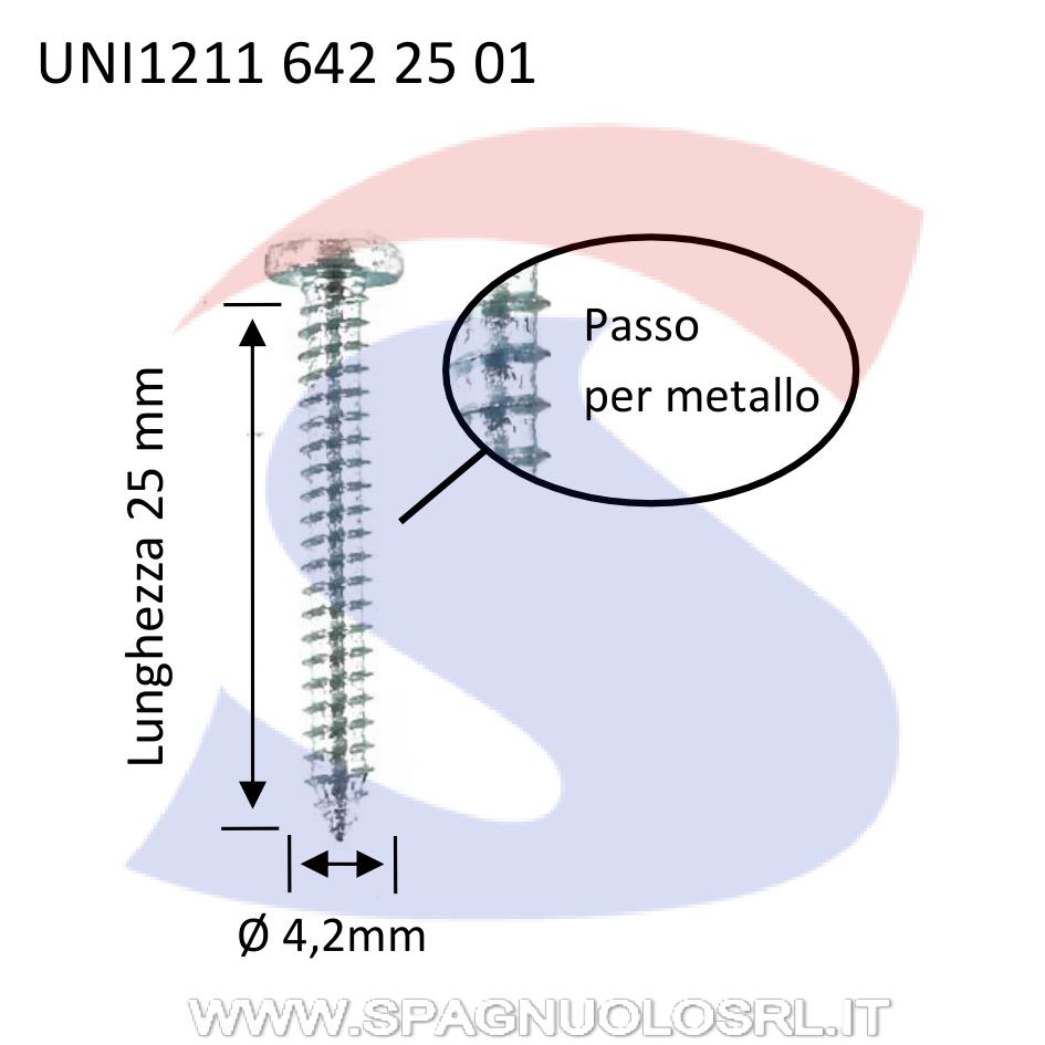 Vite Autoperforanti TC Calotta ed Impronta a Croce ZN 4,2X25 - UNIFIX 1211 642 25 01