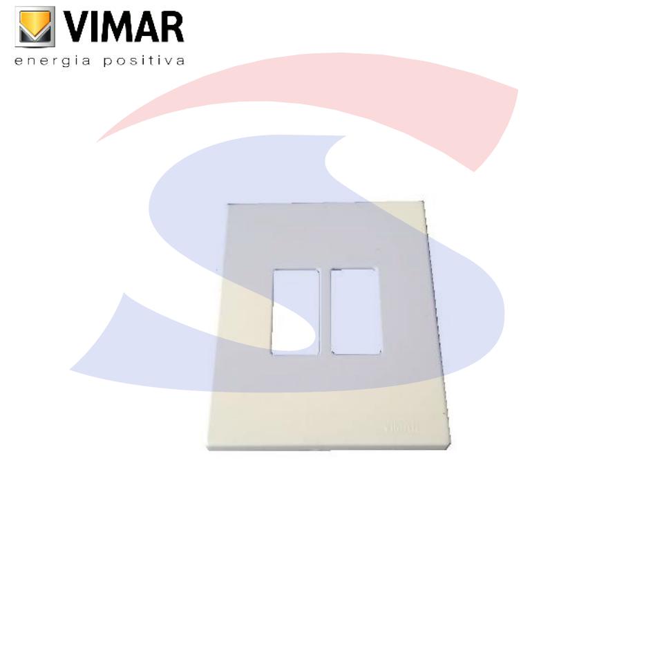 Placca 2 posti color Avorio della serie 8000 - VIMAR 08606.A