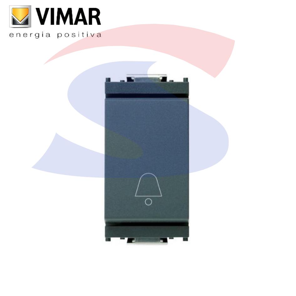 Pulsante campanello serie "IDEA" NO 10A 250V, Grigio - VIMAR 16080.C