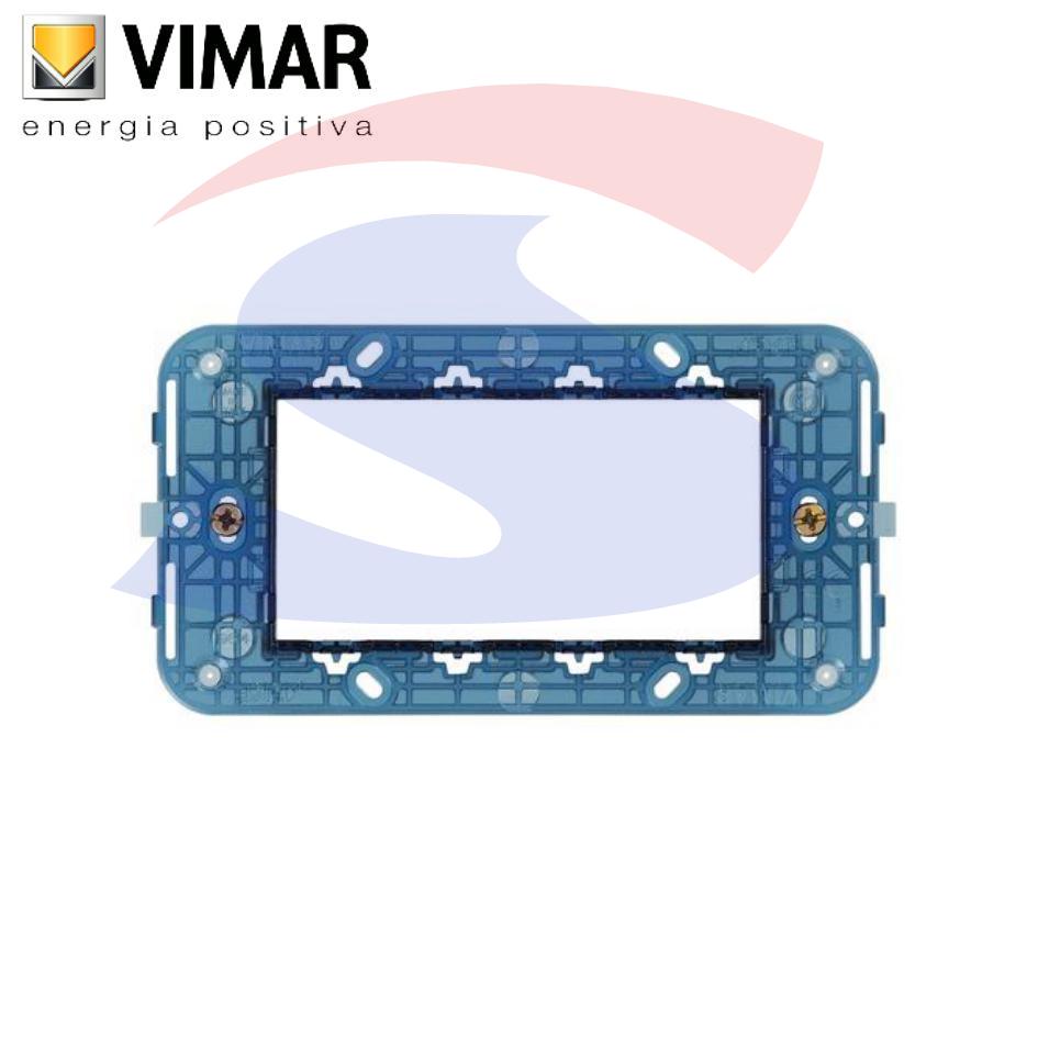 Supporto Vimar 4 moduli con viti serie "Arkè" - VIMAR 19614
