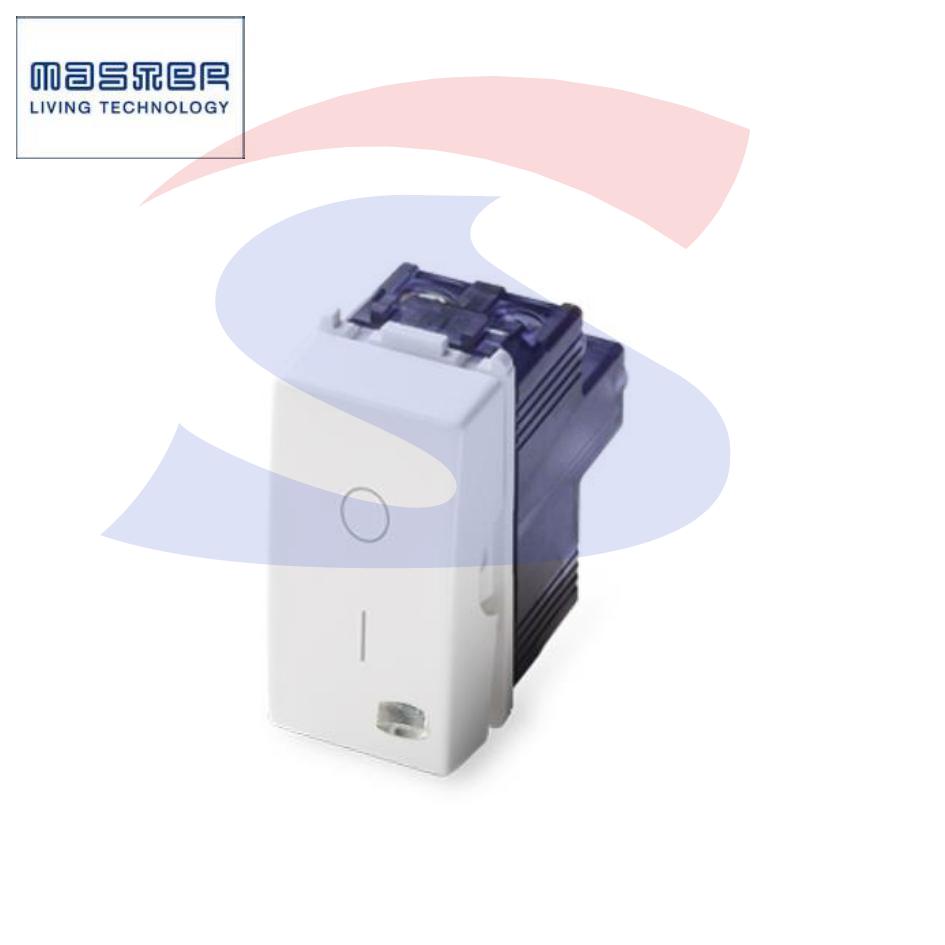 Interruttore serie "MIX" 2P 16 A, 250 V Bianco, con gemma - MASTER 21002-L