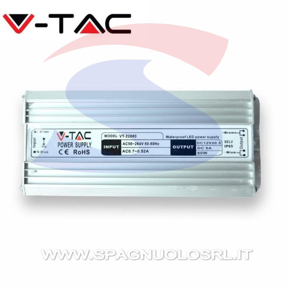 Alimentatore 150W per led 2 uscite c/cavi a saldare - VTAC 3248