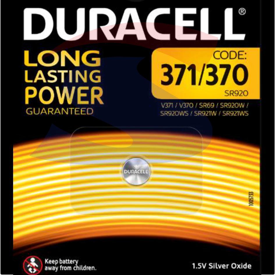 Batterie specialistiche 371/370 all'ossido di argento da 1,5 - DURACELL 371/370