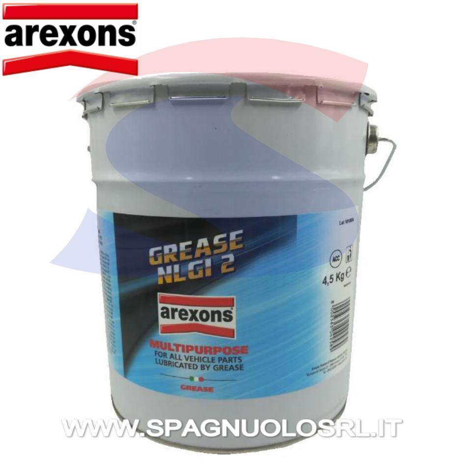 Grasso multiuso NLG 2 da 4,5 Kg a litio ( soffice ) - AREXONS 42581