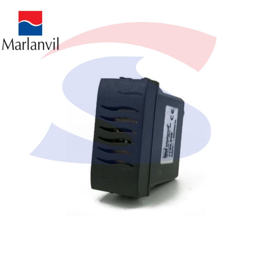 Suoneria serie "Onda" 230 V, Nero - MARLANVIL 7793.220