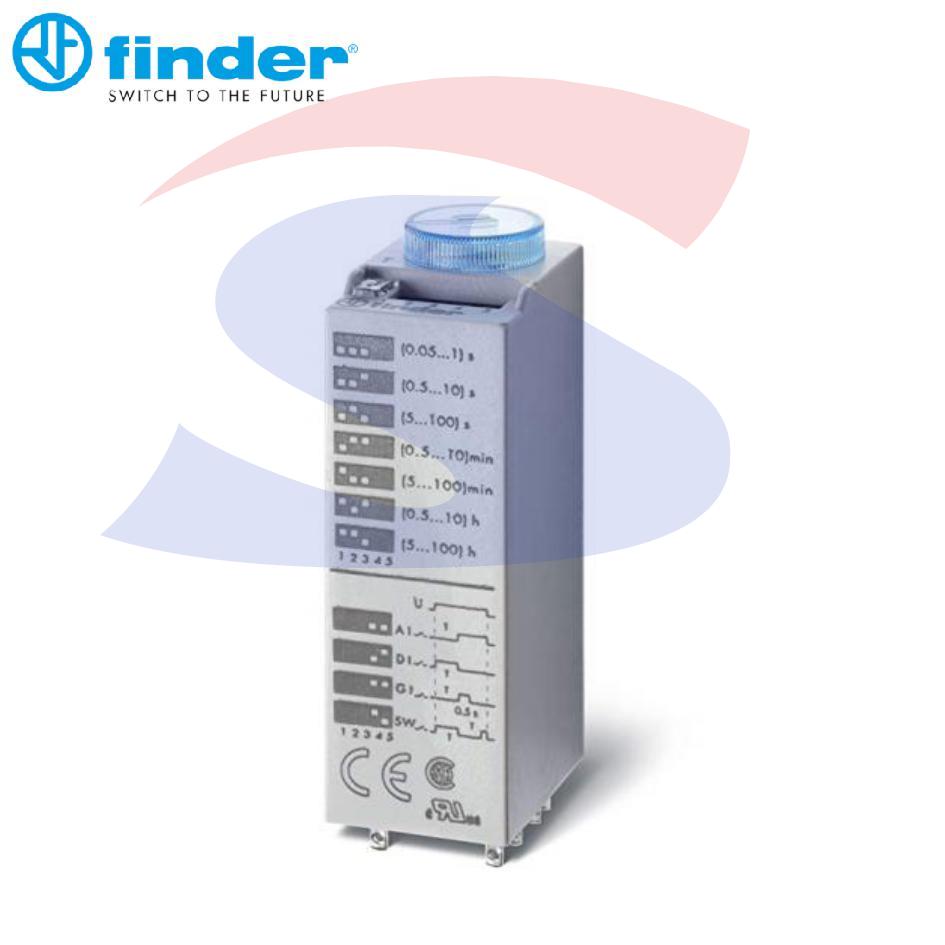 Relè serie 85 temporizzato ad innesto 2 contatti, 10 A - FINDER 850201250000PAS