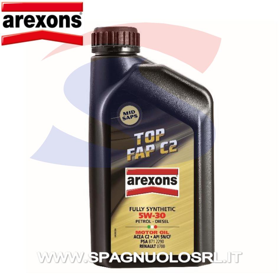 Olio TOP FAP C2 5W/30 da 1 Lt per motori Benzina e Diesel - AREXONS 93751