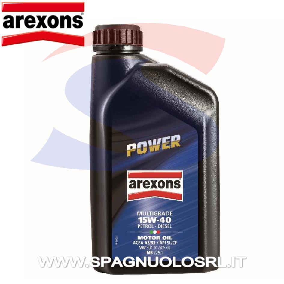 Olio POWER 15W/40 da 1 Lt per motori Benzina e Diesel - AREXONS 93851